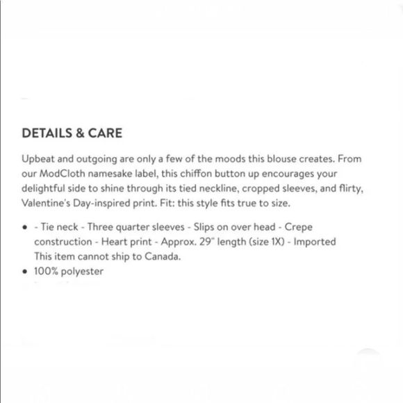 ModCloth Confidence Heart Printed Tie Neck Blouse - Picture 5 of 5